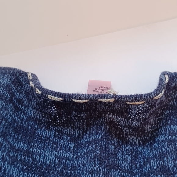 STAR BLUE ORIGINALS STUDIO UGLY VEST Size XL reindeer light dark blue zip - Picture 12 of 12